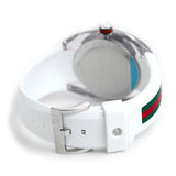 Gucci Sync XXL White Dial White Rubber Strap Watch For Men - YA137102