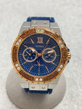 Guess Limelight Quartz Analog Blue Dial Blue Denim Strap Watch For Women - W0775l10