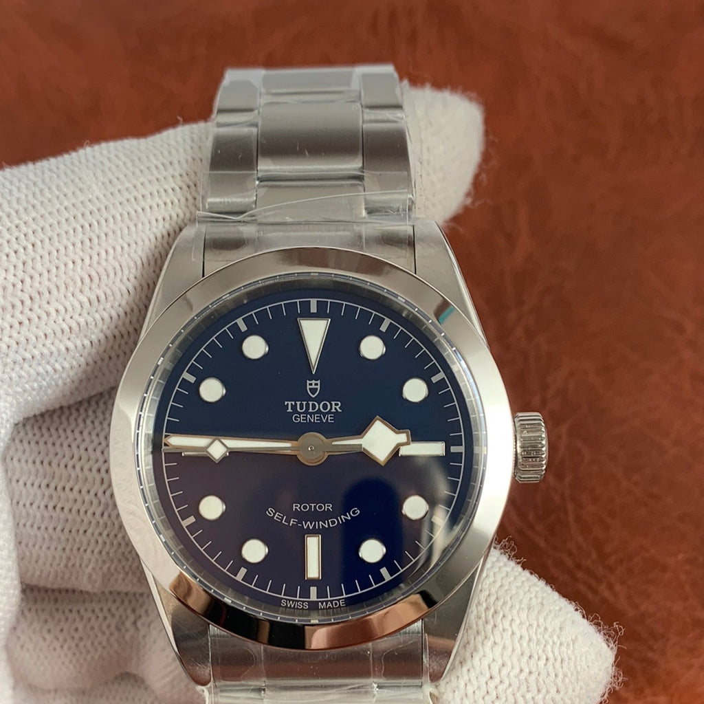 Tudor Black Bay Automatic Blue Dial Silver Steel Strap Watch for Men - M79540-0004