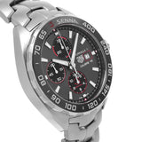 Tag Heuer Formula 1 Chronograph Senna Grey Dial Silver Steel Strap Watch for Men - CAZ201D.BA0633
