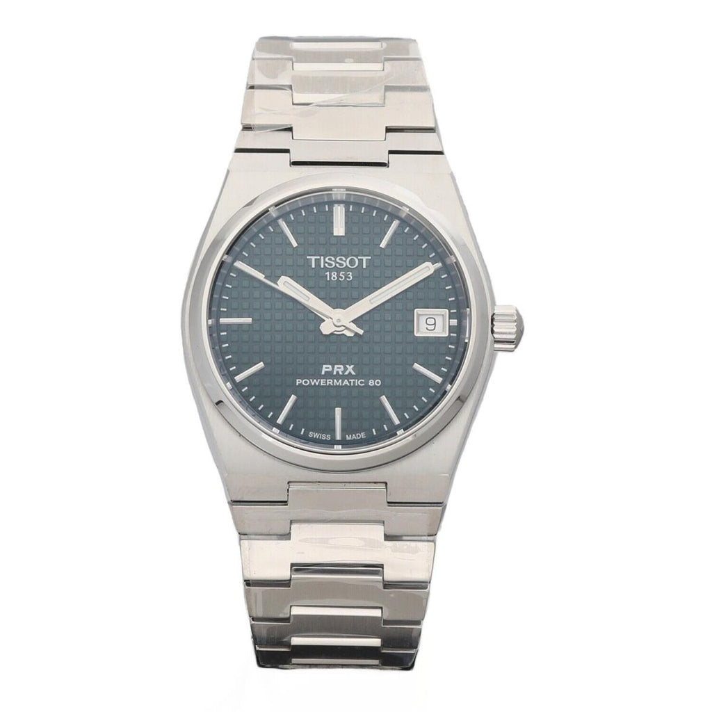 Tissot PRX Powermatic 80 Green Dial Silver Steel Strap Watch for Men - T137.207.11.091.00