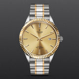 Tudor Style Automatic Gold Dial Two Tone Steel Strap Watch for Men - M12713-0001