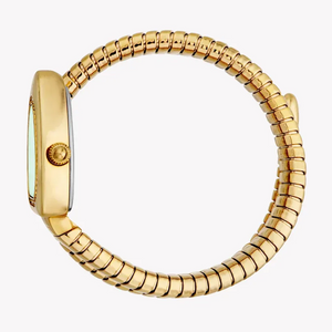 Just Cavalli Lady Snake Green Dial Gold Steel Strap Watch for Women - JC1L249M0035