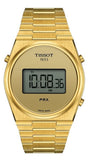 Tissot PRX Digital Quartz Gold Dial Gold Steel Strap Watch for Men - T137.463.33.020.00