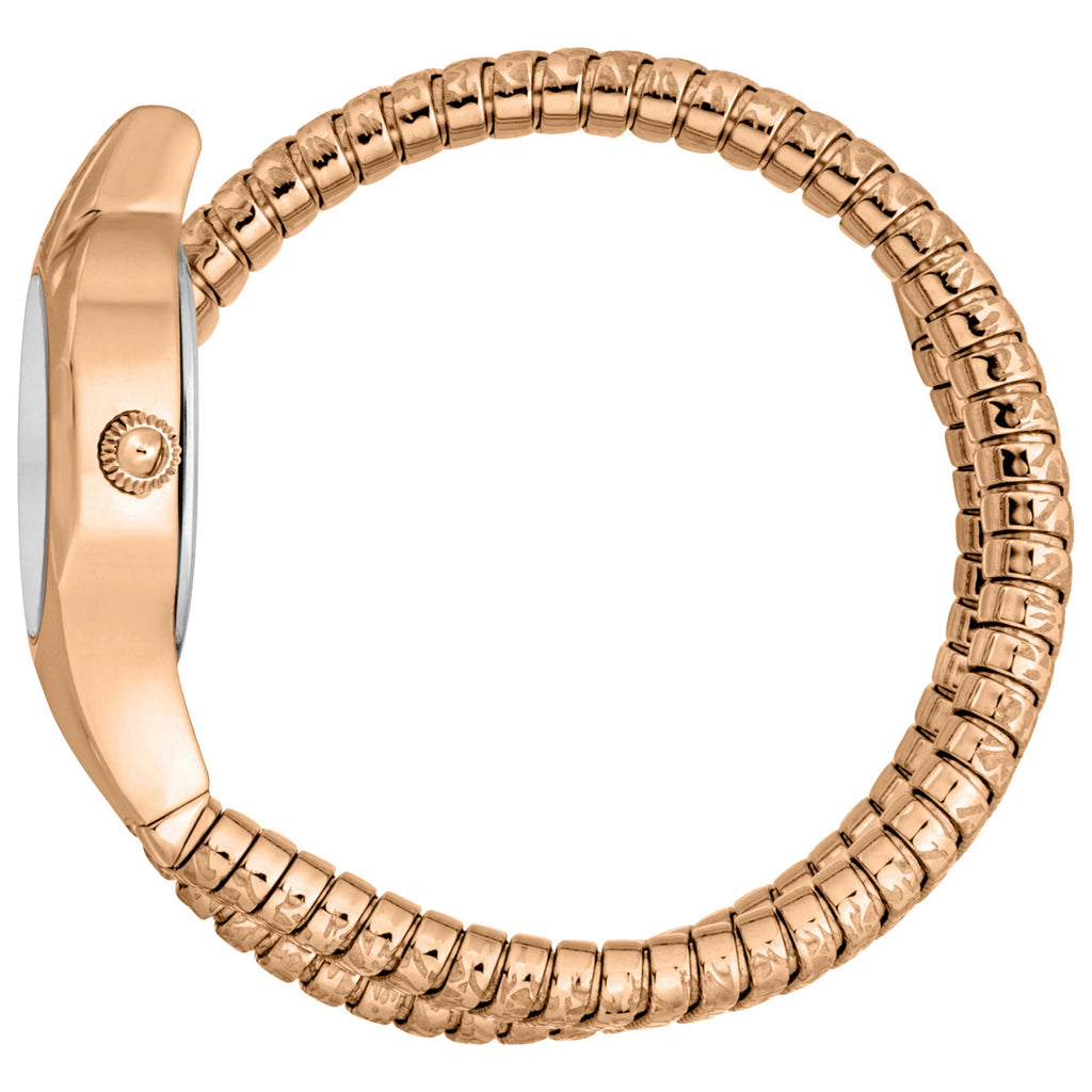 Just Cavalli Amalfi Silver Dial Rose Gold Steel Strap Watch for Women - JC1L270M0045