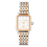Tory Burch Robinson White Dial Two Tone Steel Strap Watch for Women - TBW1509