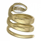 Just Cavalli Serpente Metallica White Dial Gold Steel Strap Watch for Women - JC1L224M0035