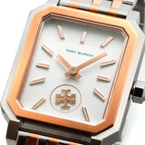 Tory Burch Robinson White Dial Two Tone Steel Strap Watch for Women - TBW1509