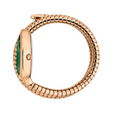 Just Cavalli Cosenza Green Dial Rose Gold Steel Strap Watch for Women - JC1L232M0045