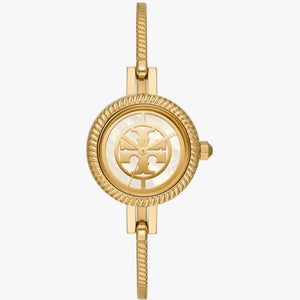 Tory Burch Riva Gold Dial Gold Steel Strap Watch for Women - TBW4029
