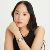 Tory Burch Eleanor White Dial Silver Steel Strap Watch for Women - TBW1069