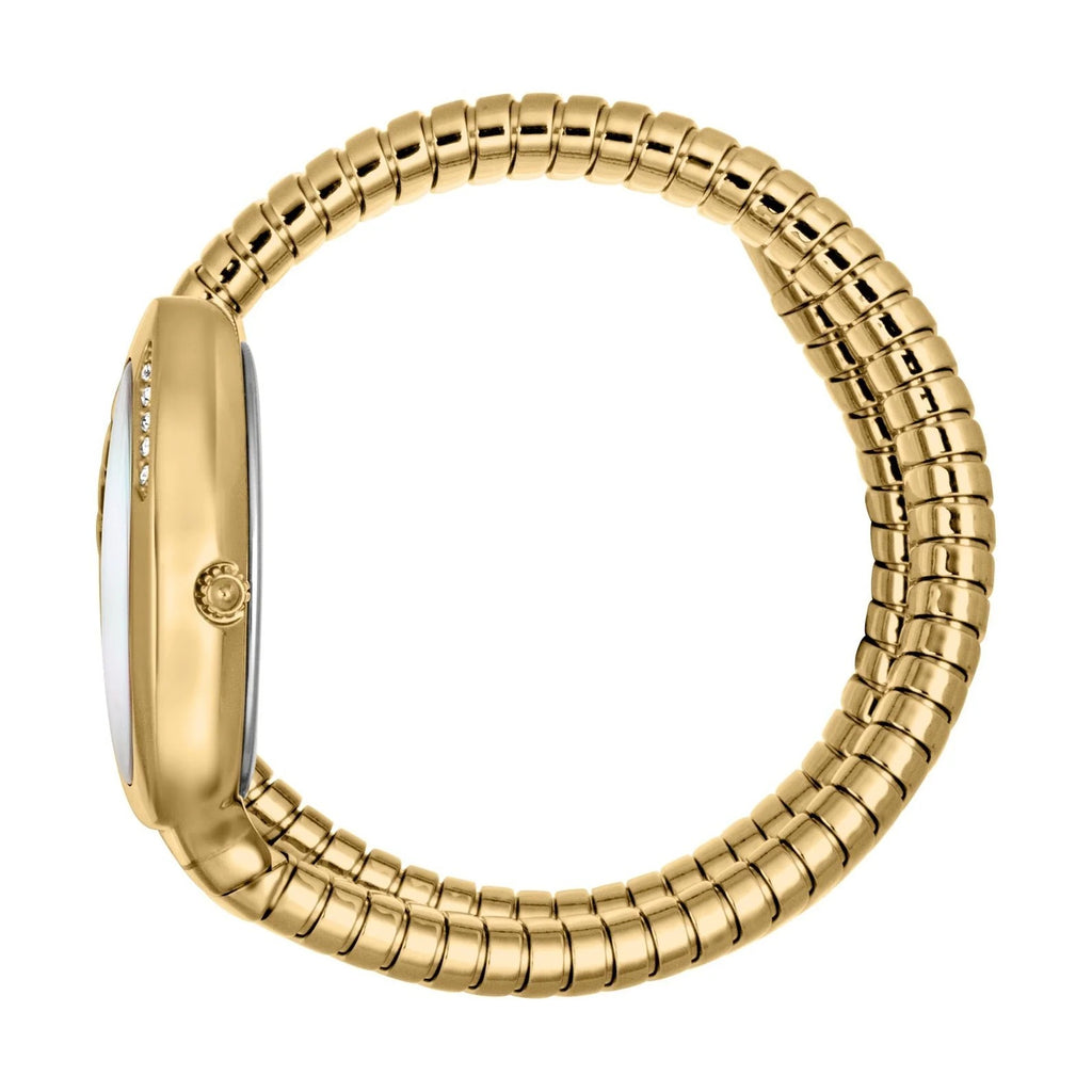 Just Cavalli Glam Evo 4 Mother of Pearl Dial Gold Steel Strap Watch for Women - JC1L229M0025