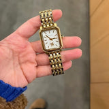 Tory Burch Robinson White Dial Gold Steel Strap Watch for Women - TBW1500