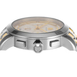 Tory Burch Classic Chronograph White Dial Two Tone Steel Strap Watch for Women - TBW1034