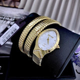 Just Cavalli Classico Lungo White Dial Gold Steel Strap Watch for Women - JC1L248M0025