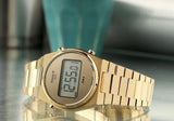 Tissot PRX Digital Quartz Gold Dial Gold Steel Strap Watch for Men - T137.463.33.020.00