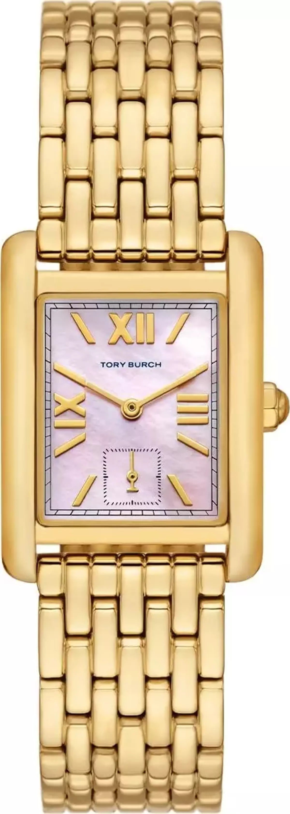Tory Burch Izzie Watch Pink Silicone Square Watch with Gold Bezel 36 mm Rolex Datejust 36MM 116233 Pink Diamond Dial Diamond Bezel  main image 4