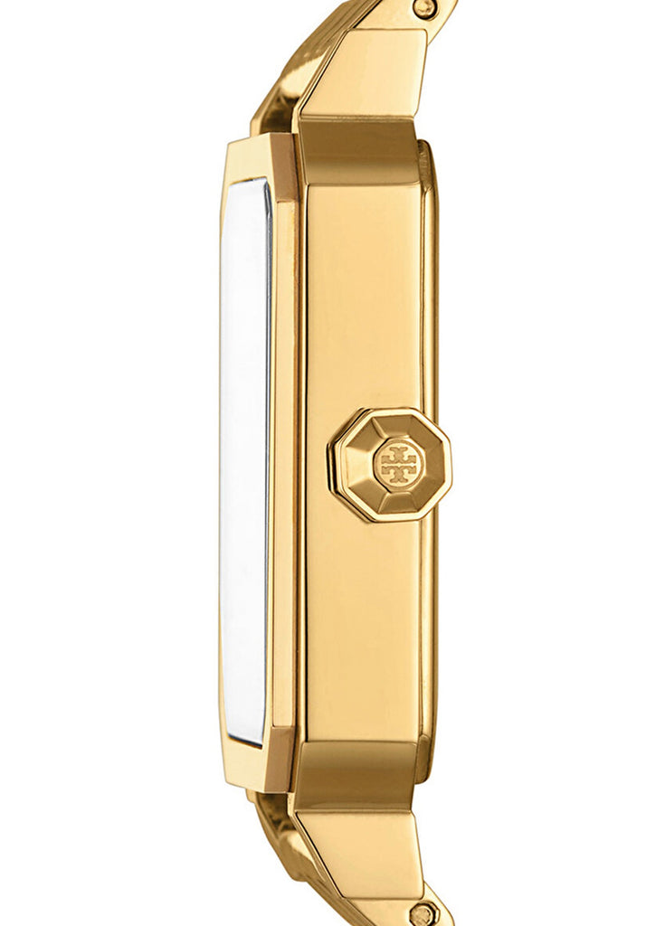 Tory Burch Robinson White Dial Gold Steel Strap Watch for Women - TBW1500