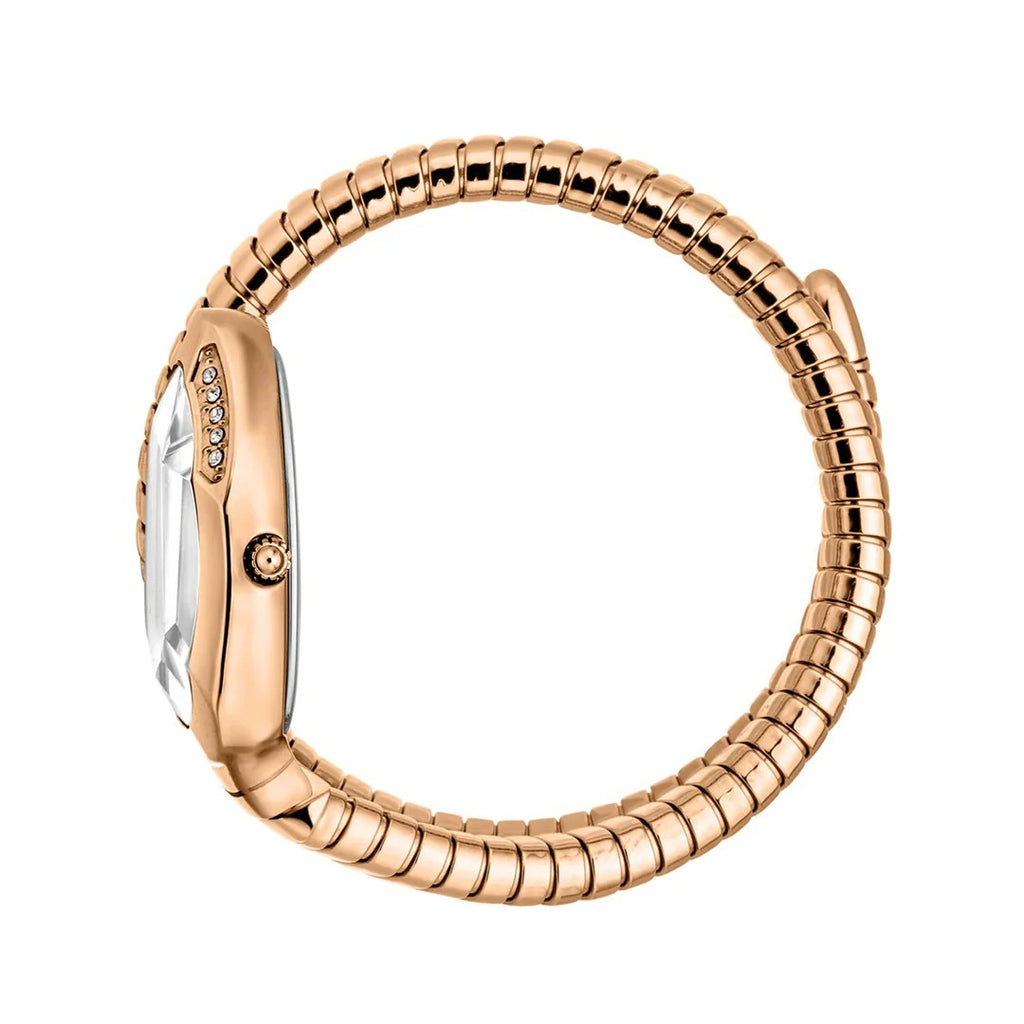 Just Cavalli Glam Evo 4 Mother of Pearl Dial Rose Gold Steel Strap Watch for Women - JC1L229M0045