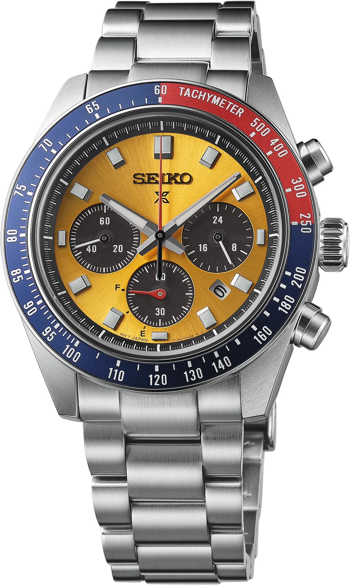 Seiko Prospex Solar Chronograph 1969 Re-interpretation Orange Dial Sil