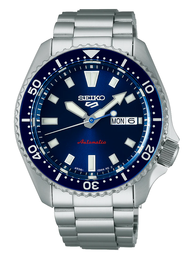 Seiko Silver and Blue Modern Analog Watch Amazon.com: SEIKO Men main image 4