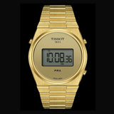 Tissot PRX Digital Quartz Gold Dial Gold Steel Strap Watch for Men - T137.463.33.020.00