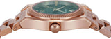 Emporio Armani Federica Analog Green Dial Rose Gold Steel Strap Watch for Women - AR11639