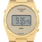 Tissot PRX Digital Quartz Gold Dial Gold Steel Strap Watch for Men - T137.463.33.020.00
