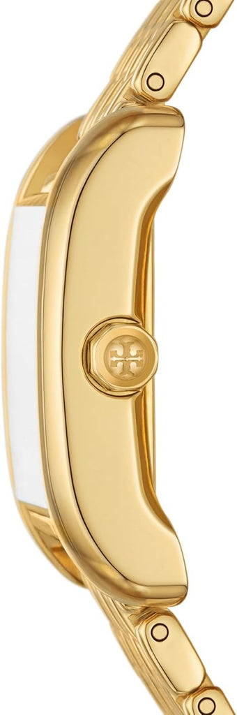 Tory Burch Eleanor White Dial Gold Steel Strap Watch for Women - TBW1060
