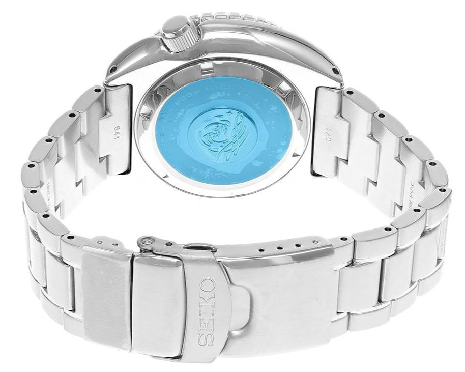 Seiko US Special Edition Automatic Green Dial Silver Steel Strap Watch for Men - SRPH57