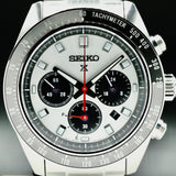 Seiko Prospex Speedtimer Solar Chronograph Silver Dial Silver Steel Strap Watch for Men - SSC911