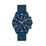 Hugo Boss Admiral Chronograph Blue Dial Blue Nylon Strap Watch for Men - 1513919