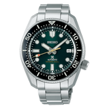 Seiko Prospex 140th Anniversary Limited Edition Automatic Scuba Divers Green Dial Silver Steel Strap Watch for Men - SPB207J1
