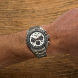 Seiko Prospex Speedtimer Solar Chronograph Silver Dial Silver Steel Strap Watch for Men - SSC911