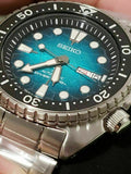 Seiko US Special Edition Automatic Green Dial Silver Steel Strap Watch for Men - SRPH57