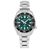 Seiko Prospex 140th Anniversary Limited Edition Automatic Scuba Divers Green Dial Silver Steel Strap Watch for Men - SPB207J1