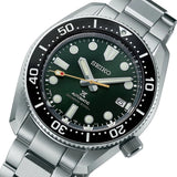 Seiko Prospex 140th Anniversary Limited Edition Automatic Scuba Divers Green Dial Silver Steel Strap Watch for Men - SPB207J1