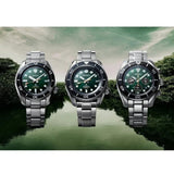 Seiko Prospex 140th Anniversary Limited Edition Automatic Scuba Divers Green Dial Silver Steel Strap Watch for Men - SPB207J1
