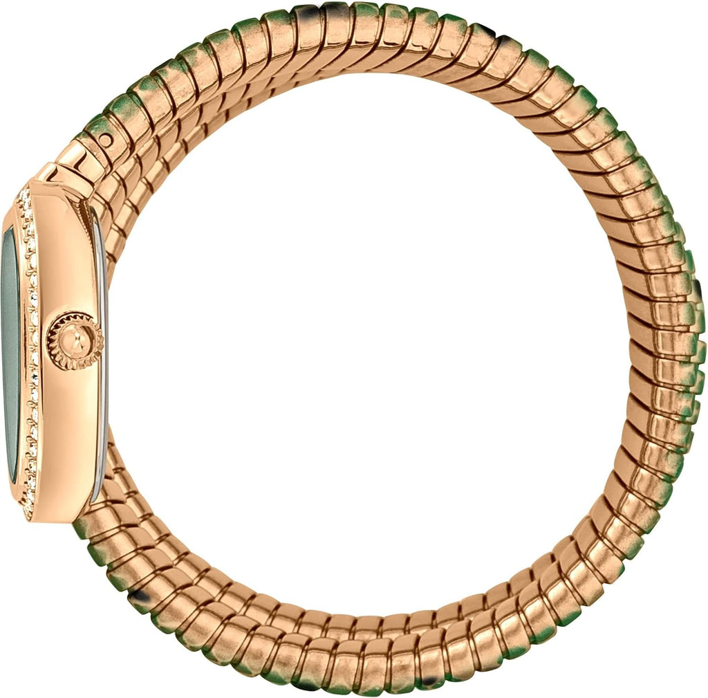 Just Cavalli Glam Snake Green Dial Multicolor Steel Strap Watch for Women - JC1L163M0265