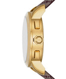 Tory Burch The Tory Chronograph White Dial Maroon Jacquard Strap Watch for Women - TBW1051