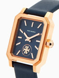 Tory Burch Robinson Quartz Blue Dial Blue Leather Strap Watch for Women - TBW1511