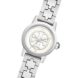 Tory Burch Reva Silver Dial Silver Steel Strap Watch for Women - TBW4044
