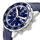 IWC Aquatimer Chronograph Blue Dial Blue Rubber Strap Watch for Men - IW376711