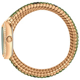Just Cavalli Glam Snake Green Dial Multicolor Steel Strap Watch for Women - JC1L163M0265