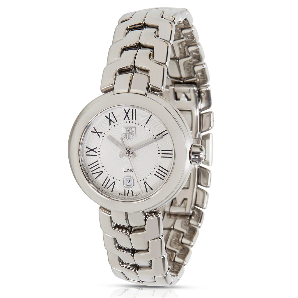 Tag Heuer Link Roman Numeral Silver Dial Silver Steel Strap Watch for Women - WAT1416.BA0954