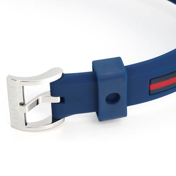 Gucci Sync Quartz Blue Dial Blue Rubber Strap Watch For Men - YA137304