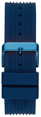 Guess Poseidon Blue Dial Blue Rubber Strap Watch for Men - GW0057G3