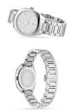 Gucci G Frame Quartz Diamonds Silver Dial Silver Steel Strap Watch For Women - YA142504