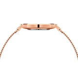 Daniel Wellington Petite Amber Brown Dial Rose Gold Mesh Strap Watch for Women - DW00100478