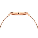 Daniel Wellington Petite Amber Brown Dial Gold Mesh Strap Watch For Women - DW00100476